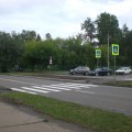 Новый пешеходный переход на ул. Горького