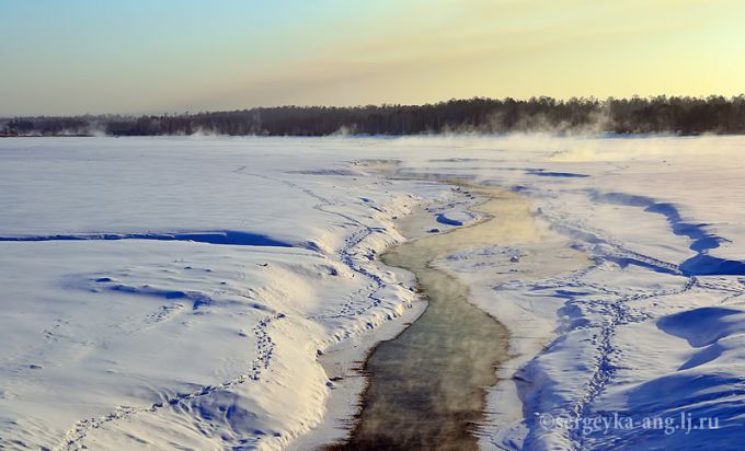 Елоховское водохранилище зимой